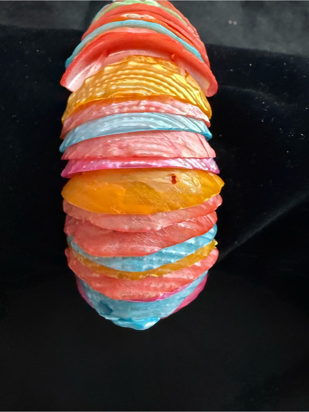 Vibrant Multicolor Shell Stretch Bracelet - Women Jewelry